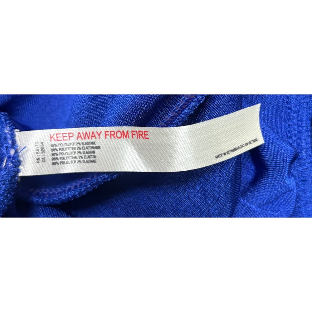 Free People Intimately Bodysuit Large Blue Long Sleeve Deep V Stretch NWT New - Picture 8 of 9